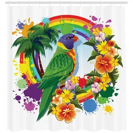 ABAKUHAUS Duschvorhang 175 x 200 cm bunt