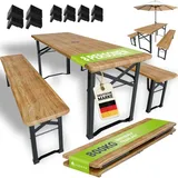 Juskys Bichl Set 3-tlg. natur klappbar