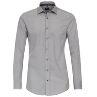 Venti Businesshemd VENTI Businesshemd Print schwarz 36