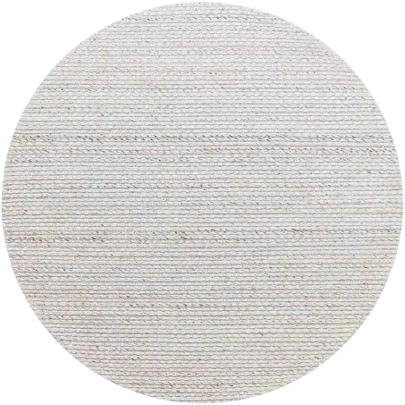 Teppich Nirvana aus Stoff rund, modernes Design, Grau, Ø 250 cm, pflegeleichtes Mischgewebe