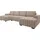 Mirjan24 Wohnlandschaft Hugo U, Wohnzimmer Eckcouch mit Schlaffunktion und Bettkasten, Ausziehmechanismus DL, U-Form (Farbe: Manila 21) - Braun