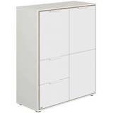 Paidi Highboard Lieven Dekor Weiß