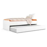 Priess Stauraumbett Barkhausen, mit ausziehbarer Liegefläche weiß