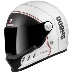 Bogotto SH-800 Spaceman Helm, schwarz-weiss, Größe M