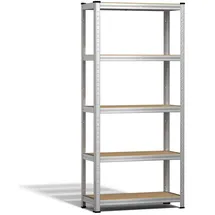 VOUNOT Lagerregal Holz 150x70x30cm braun