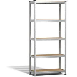 VOUNOT Lagerregal Holz 150x70x30cm braun