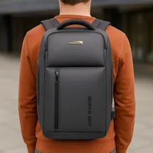 Hti-Living Moderner City-Rucksack Grau