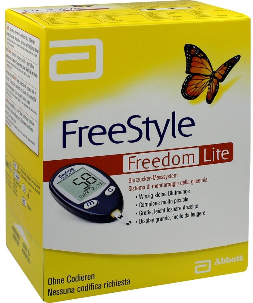 Freestyle Freedom Lite Set Mmol/L ohne Codieren 1 ST