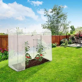 Relaxdays TAMARA XL Kunststoff Transparent 1,60 m2