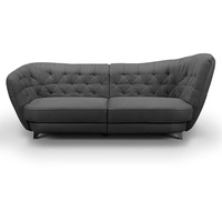 Big-Sofa - anthracite - Retro - rechts Sofa Wohnlandschaft Couch
