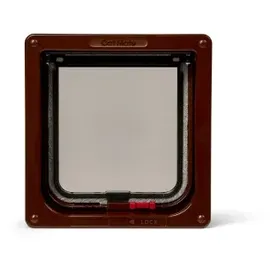 Cat Mate Manuell verschließbare Katzenklappe mit Türeinsatz- 234 braun