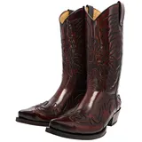 Sendra Boots Herren Cowboy Stiefel 3241 Rot Westernstiefel Lederstiefel 45 EU - 45 EU