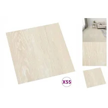 vidaXL PVC-Fliesen Selbstklebend 55 Stk. 5,11 m2 Beige