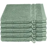 SCHIESSER Waschhandschuh Milano im 5er Set IN GREEN by OEKO-TEX®-zertifiziert,