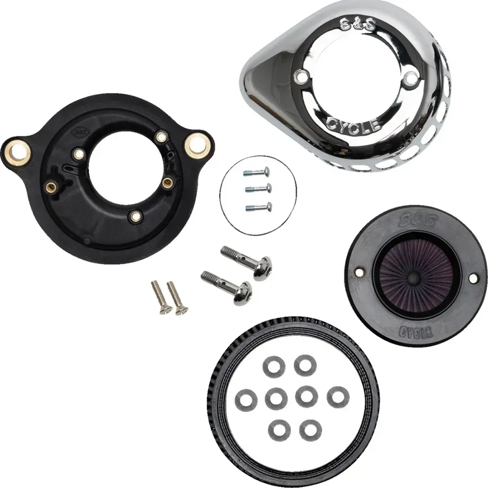 S+s Cycle Harley Davidson 170-0717a Luftfilter - Black - One Size