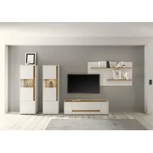 Home Affaire Wohnwand HOME AFFAIRE "City/Giron", weiß, B:340cm H:170cm T:45cm, Kastenmöbel-Sets, Wohnwand