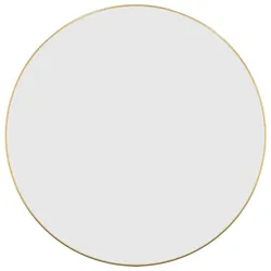 vidaXL Wandspiegel Golden Ø 60 cm Rund