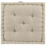 Douceur d'Intérieur Twily Bodenkissen (50 x 50 x 10 cm), Leinen, Baumwolle/Recycling-Polyester