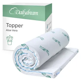 DAILYDREAM Aloe Vera Topper 90 x 200 cm Weiß