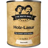 the wachs bros. Holzlasur Weiß für Innen und Außen - 0,75 L - natürliche Inhaltsstoffe - dauerhafter Schutz