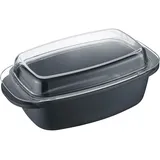 Berndes Aluguss-Unibräter mit Glasdeckel 32 x 21 cm,