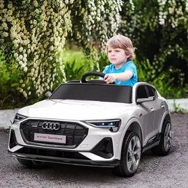 Homcom Elektrofahrzeug Audi E-tron weiß (12V)