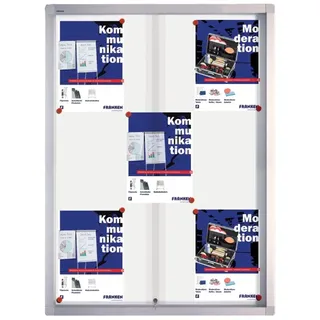 Franken Schaukasten PRO silber 15x DIN A4 117,5 x 4,6 x 99,0 cm, 1 St.
