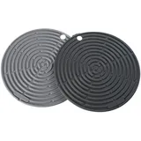 LURCH 70264 Topfuntersetzer und Topflappen aus aus 100% BPA-freiem Platin Silikon 2er Set