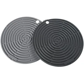 LURCH 70264 Topfuntersetzer und Topflappen aus aus 100% BPA-freiem Platin Silikon 2er Set