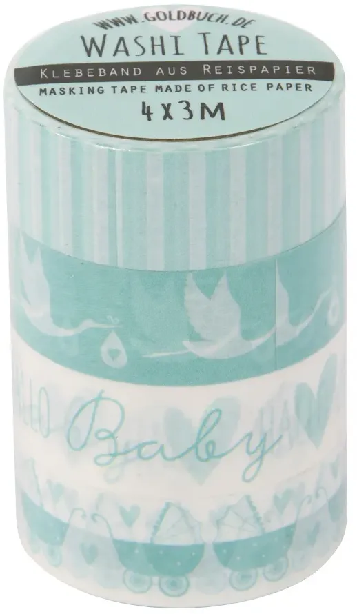 Goldbuch Washi Tape 10624 Storch blau