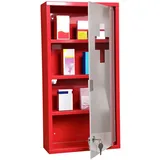 GiPP Medizinschrank, Rot, Metall, Rechteckig,Rechteckig, Bodenplatte, 30x60x12 cm, Badezimmer, Badezimmerschränke, Medizinschränke