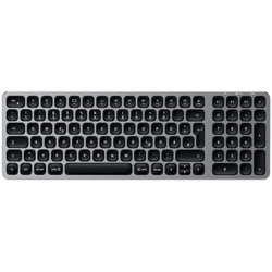 SATECHI Tastatur kabellos Compact Backlit Bluetooth  grau, silber