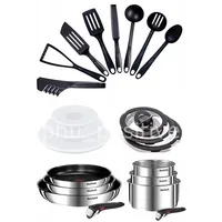 TEFAL INGENIO EMOTION TOPFSET + PFANNENSET 22-TEILIG TÖPFE, GLASDECKELN, GRIFFE