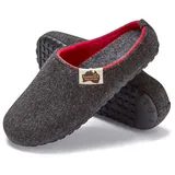 Gumbies Outback Slipper Hausschuhe, 45 / charcoal-red