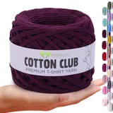 MeriWoolArt® Premium Baumwolle zum Häkeln und Makramee, 10 mm x 110 m Qualität Baumwollgarn, T-Shirt Garn für Handtasche, Teppiche, Pflanzenkörbe, Wurfkissen und Makramee-Wandbehang oder Geschenkband