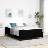 vidaXL Boxspringbett Schwarz 140 x 200 cm Stoff