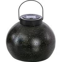 Dehner Solar Metallkugel Sparkling ca. B25/H22,5/T25 cm, schwarz