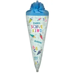 Folienballon Schultüte Schulkind Einschulung Schulanfang