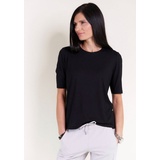 Seidel Moden T-Shirt SEIDEL MODEN Gr. schwarz Damen Shirts Jersey mit Halbarm und Rundhalsausschnitt