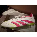 adidas Predator ELITE FG Kinder Fussball-Rasenschuhe FTWWHT/LUCPNK/LUCLEM, 38 2⁄3
