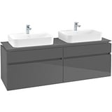 Villeroy & Boch Legato Waschtischunterschrank B76800FP 160x55x50cm, Glossy Grey