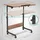 aktivshop Büro- und Beistelltisch, höhenverstellbar 65,5-90 cm, mit Rollen, Holz-Optik