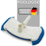 Maxorado Poolbürste Poolsauger Düse Bodendüse Bodensauger für Intex Bestway Pool Zubehör weiß