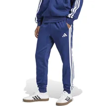 adidas Essential Three Stripes Fleece Pants Dark Blue/White L