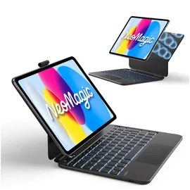 Inateck Magnetische Tastatur Hülle für iPad A16 11/10 Gen Schwarz
