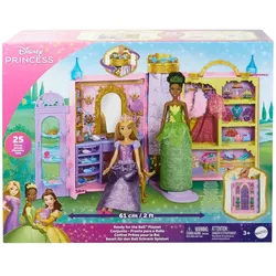 Mattel HXC20 - Disney Princess - Bereit für den Ball-Schrank mit Kleidung, keine Puppen enthalten