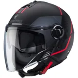 Caberg Riviera V4 X Geo Jethelm, (Black Matt/Red,S (55/56))