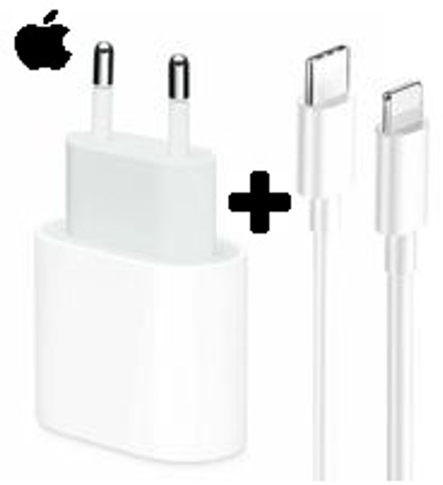 Apple 20W USB-C Power Adapter mit Apple Lightning auf USB-C Ladekabel (2m)