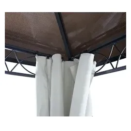 Mendler Hardtop Pergola HWC-C77 3 x 3 m Grau