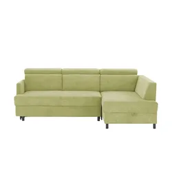 Ecksofa  Fabienne ¦ grün ¦ Maße (cm): B: 228 H: 81 T: 158